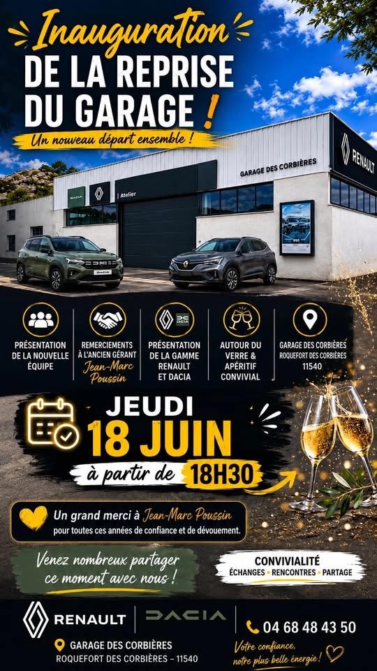 Inauguration Garage des Corbières Renault/Dacia