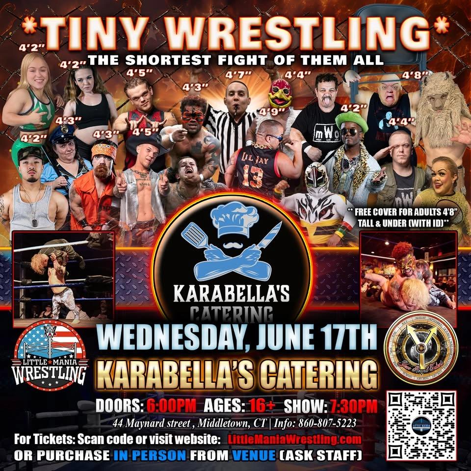 Middletown, CT - Mini Wrestling All * Stars @ Karabella's Catering "The Shortest Fight of Them All!"