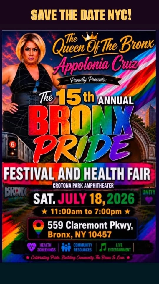 2026 Bronx Pride Festival and Health Fair