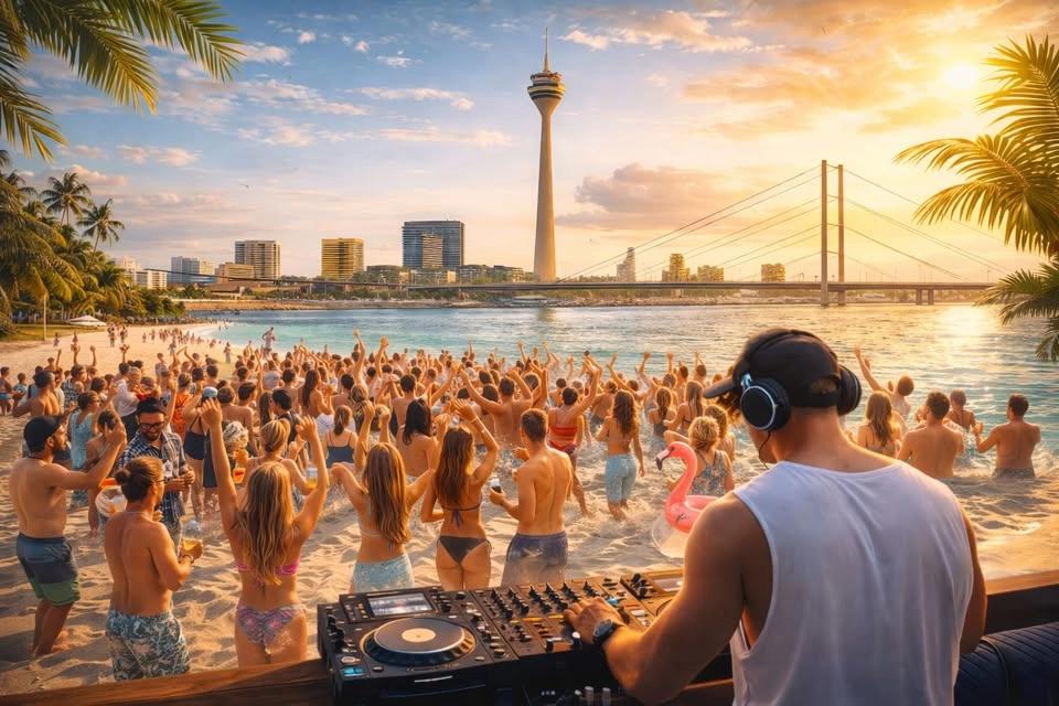 Düsseldorf's grösste Strandparty 2026