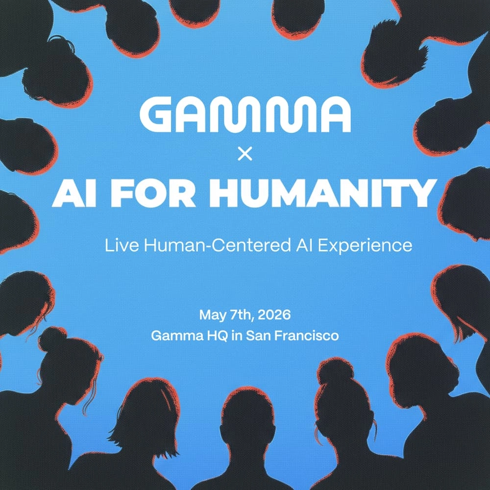 Gamma x AI for Humanity: Live Human‑Centered AI Experience