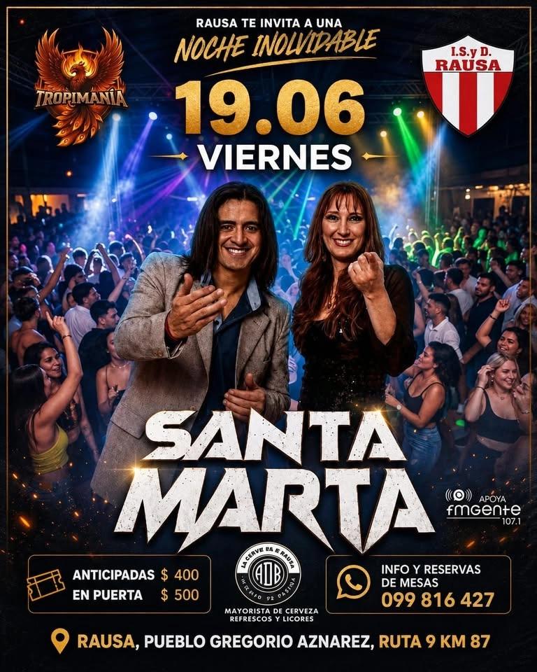 Baila Rausa 19.06 - Santa Marta en vivo
