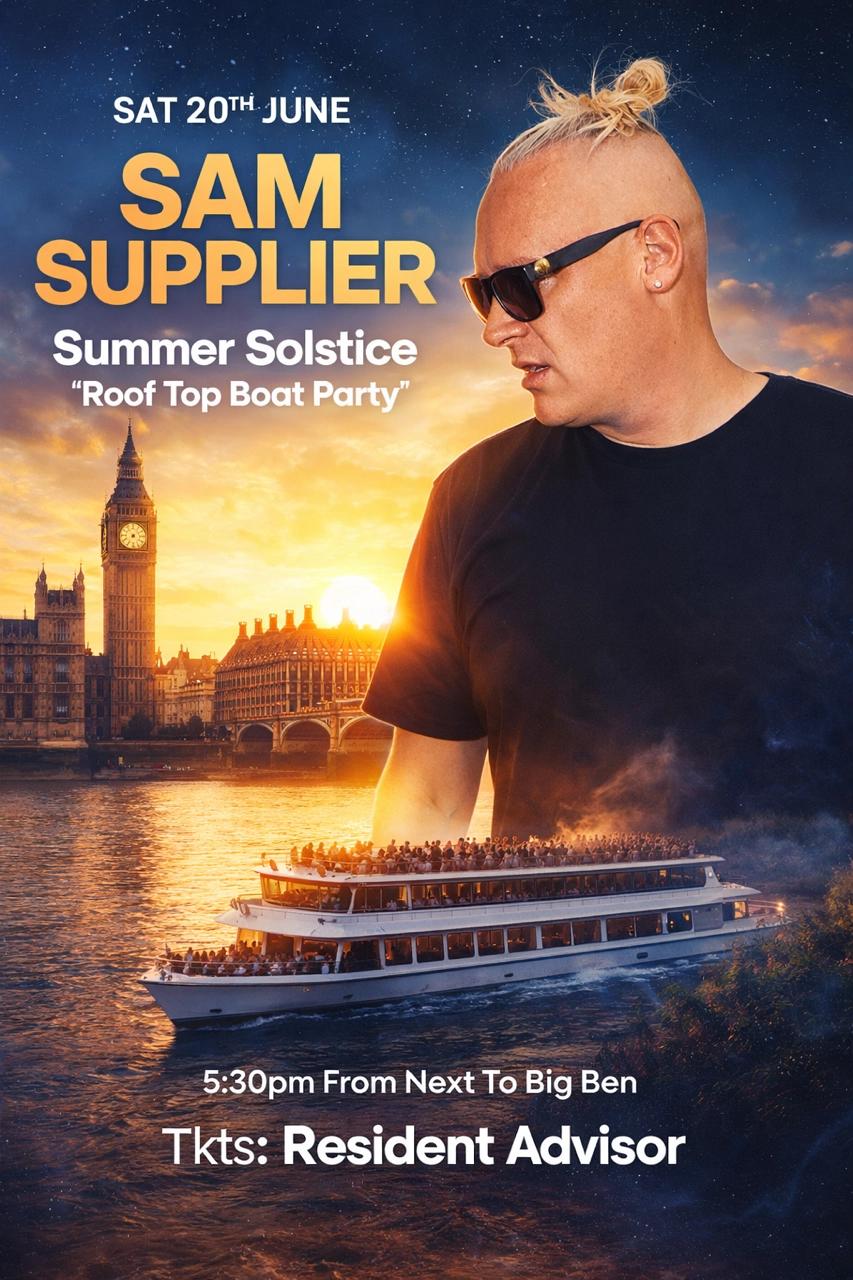 SOLD OUT* Sam Supplier SUMMER SOLSTICE BOAT PARTY