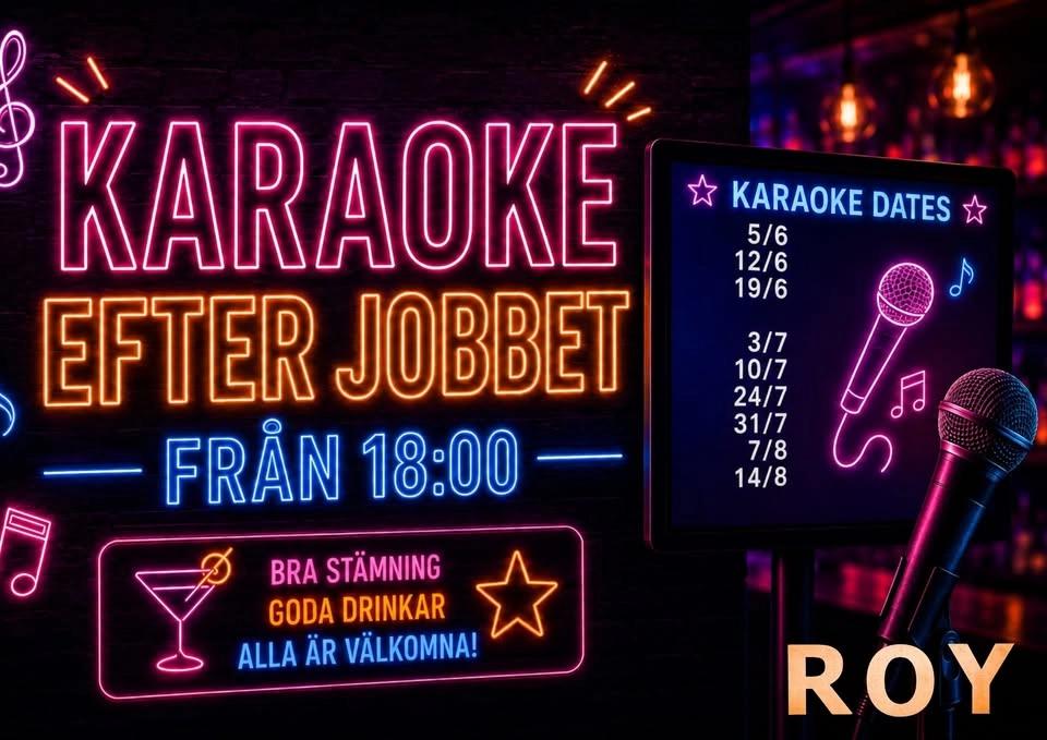 Karaoke efter jobbet @ Roy!