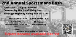 2nd Annual Sportsman’s Bash