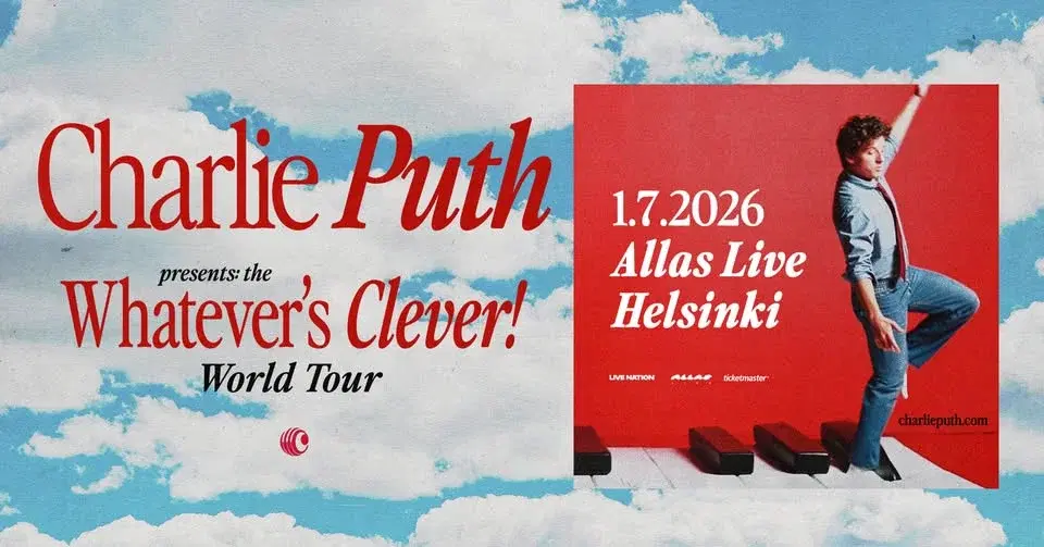 Charlie Puth, Allas Live, Helsinki 1.7.2026