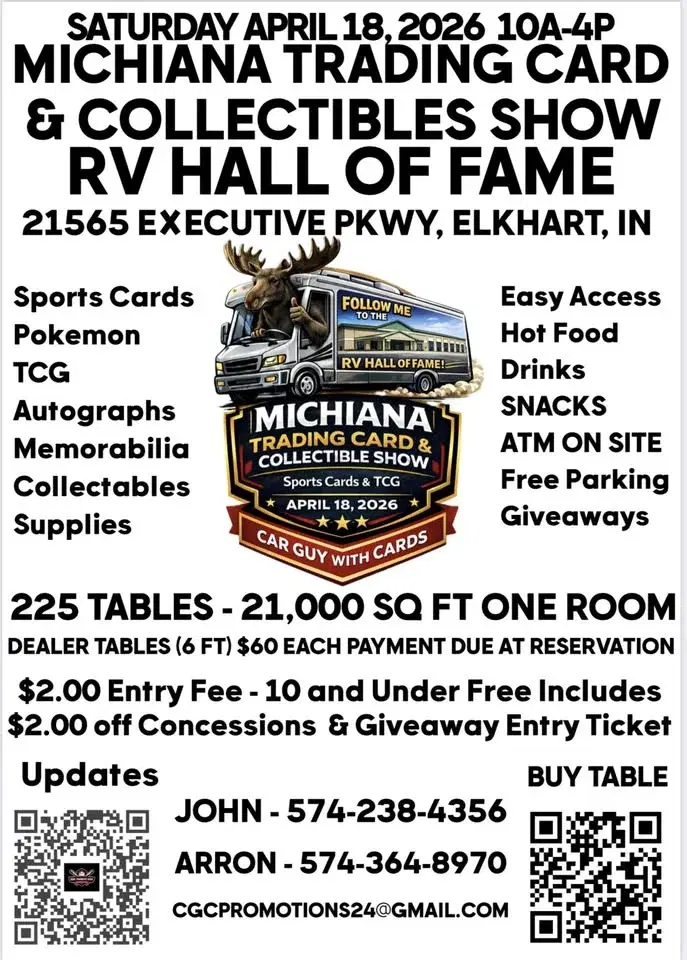 2026 Semi-Annual Michiana Trading Card & Collectables Show