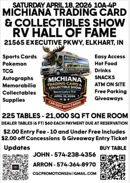 2026 Semi-Annual Michiana Trading Card & Collectables Show