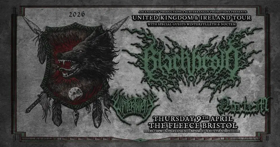 Blackbraid + Winterfylleth + Noctem at The Fleece, Bristol - Thu 9th April 2026