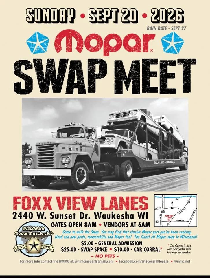 WMMC'S 2026 FALL SWAP MEET!
