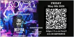 Edinburgh Rocks - Troyen Plus Special Guests Medusa Touch (+ Local Support)