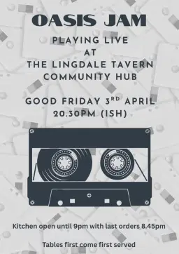Oasis Jam Live on Good Friday!
