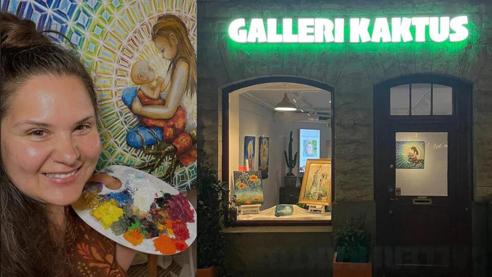 Konstutställning: en blandning av surrealism och realism