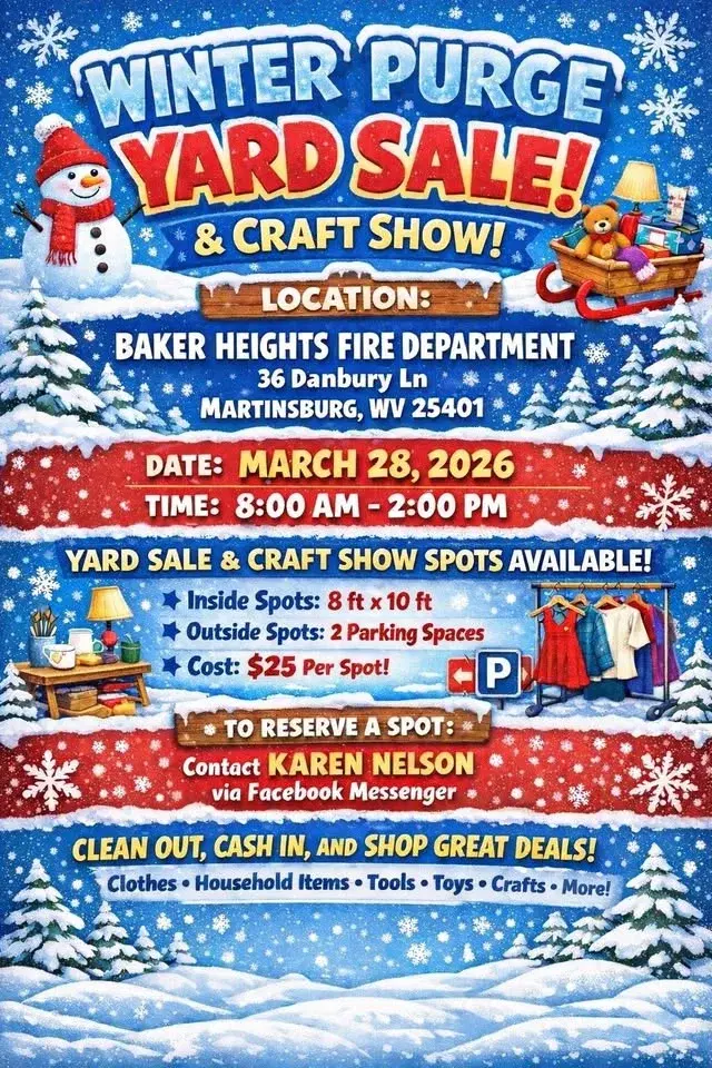 Winter Purge Yard Sale and Craft Show
