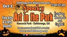 DAA Spooky Art in the Park - Saturday, October 3rd, 2026!