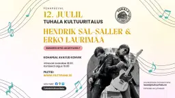 Hendrik Sal-Saller ja Erko Laurimaa - Smilersi hitid akustiliselt / 12.07.2026 Tuhala Kultuuritalus✨