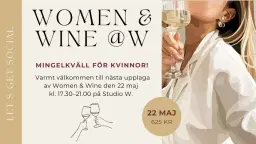 Women & Wine @W - Vårkväll