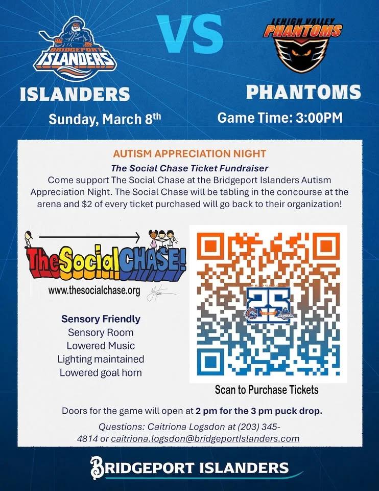 Autism Appreciation Game -Bridgeport Islanders vs Lehigh Valley Phantoms