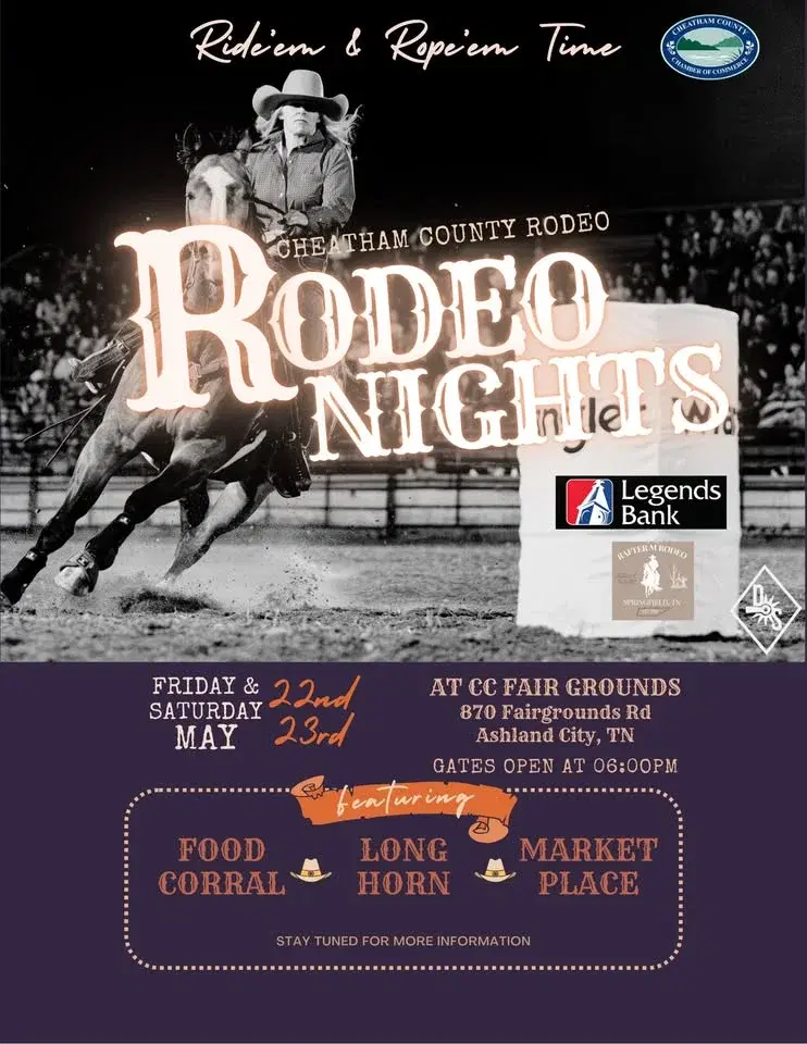 Cheatham County Rodeo - Presented by the Cheatham Chamber, Sponsored by Legends Bank
