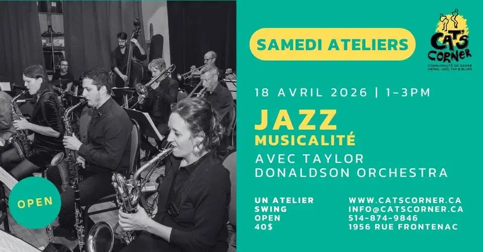 Atelier JAZZ - musicalité avec le Taylor Donaldson Orchestra