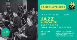 Atelier JAZZ - musicalité avec le Taylor Donaldson Orchestra