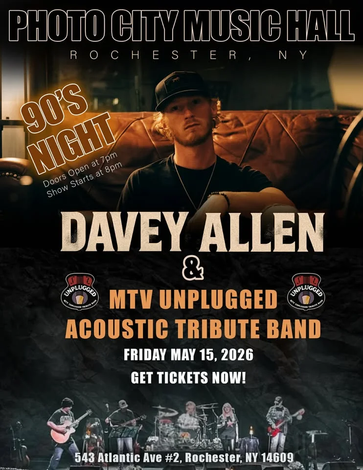90's Night w/ Davey Allen & Unplugged (MTV Unplugged Tribute Band) @ Photo City Music Hall
