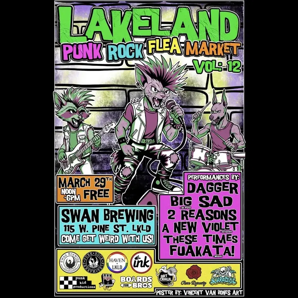 Lakeland Punk Rock Flea Market: Volume 12 at Swan Brewing