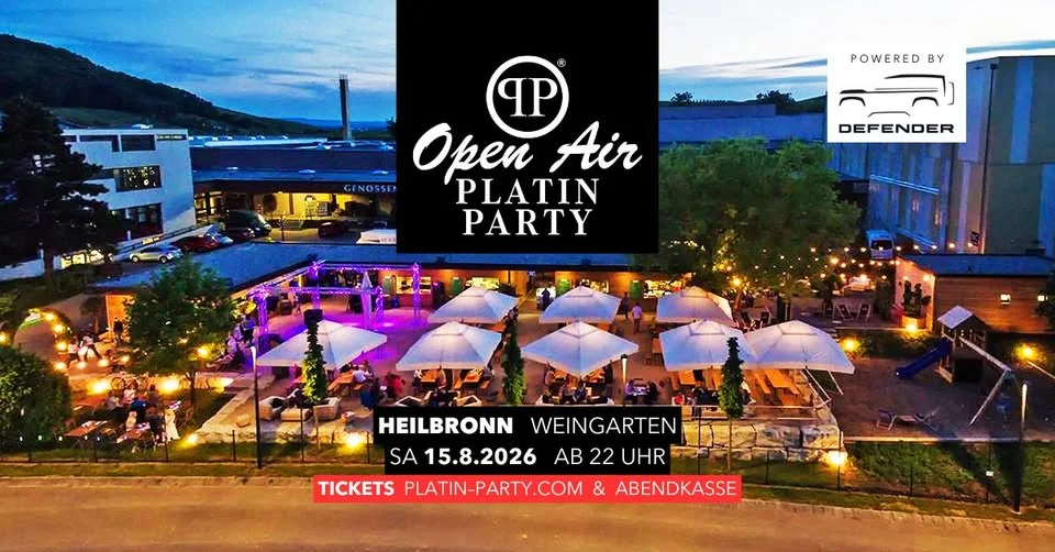 Heilbronn 'Open Air Platin Party' im Weingarten
