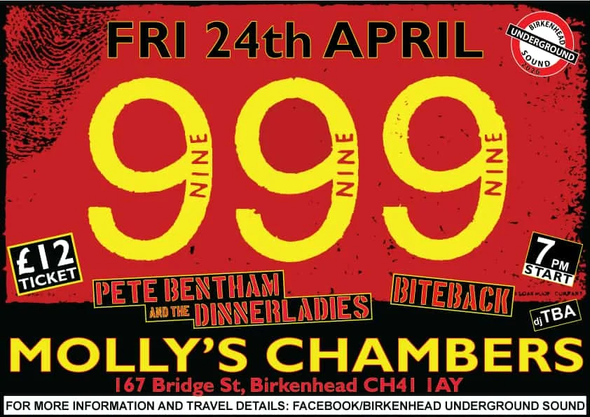999 @ Molly's Chambers Birkenhead