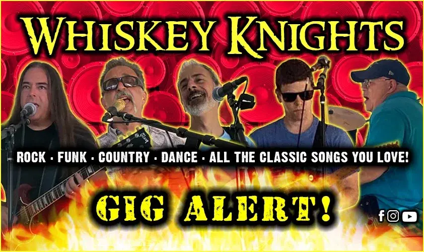 Whiskey Knights Band @ WING POWERđSmithfield RI.đSat. 8/1/2026đ