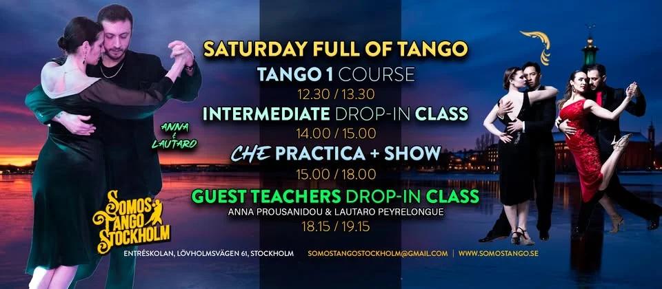 🌟A Full Saturday of Tango: Tango 1, Intermediate Class & CHE Practica & Guest Teachers 🌟