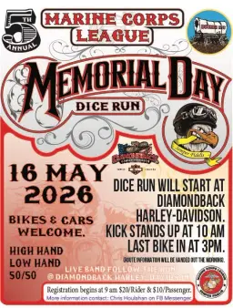 5 Annual MCL Memorial Day Dice Run
