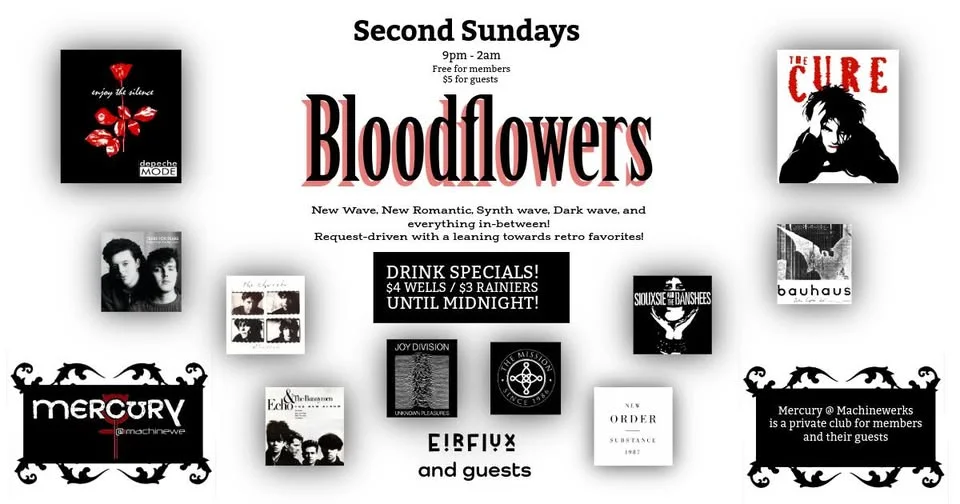 Bloodflowers - Retro Gothic Dance with guest DJ Morgue Anne