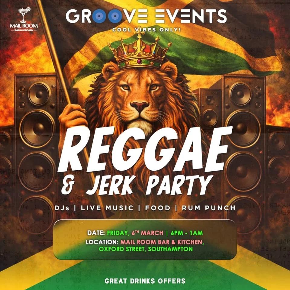 🇯🇲📢REGGAE & JERK PARTY🔥