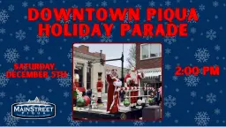 Downtown Piqua Holiday Parade