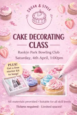Cake decorating class