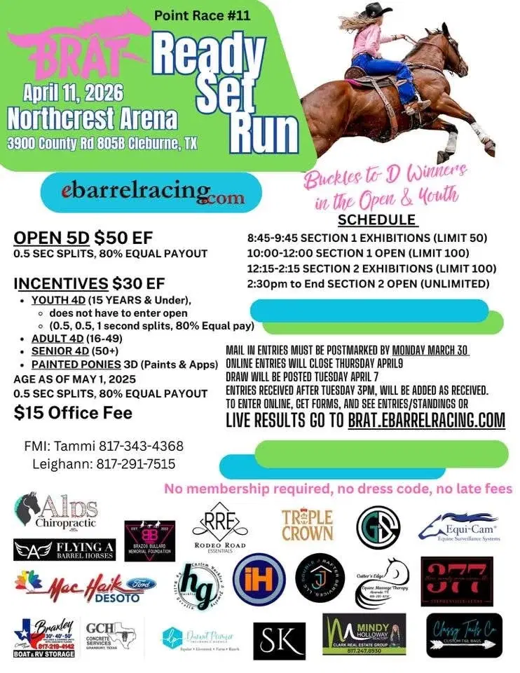 BRAT “Ready, Set, Run” Barrel Race