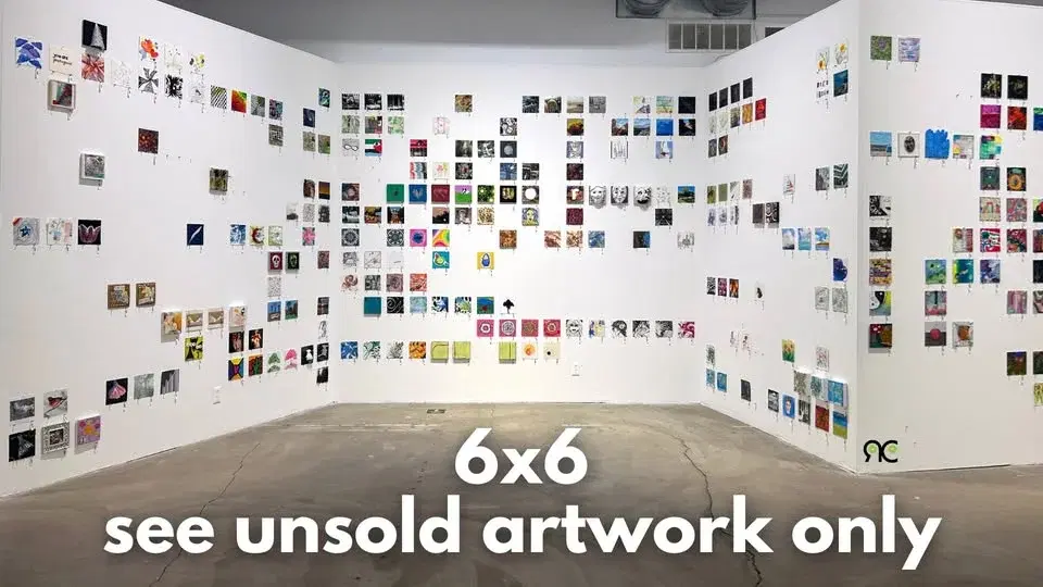 See Unsold 6X6 Artwork Only | July 3 - July 25