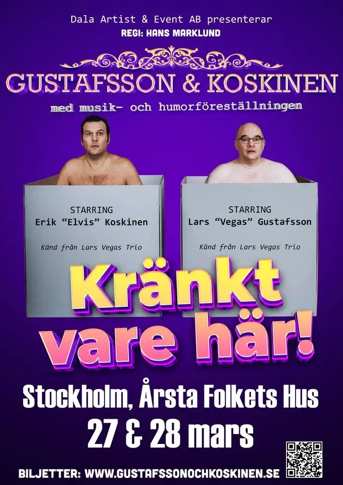 KRÄNKT VARE HÄR! En lättstött humorföreställning med Gustafsson och Koskinen