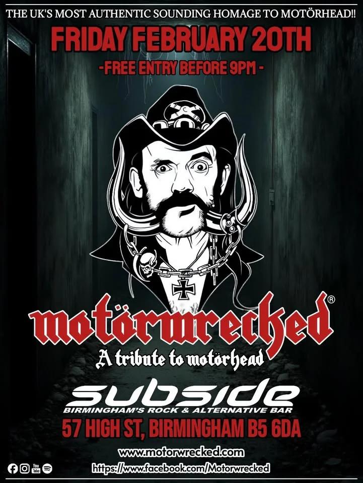 Motorwrecked - The UK's best tribute to Motorhead!