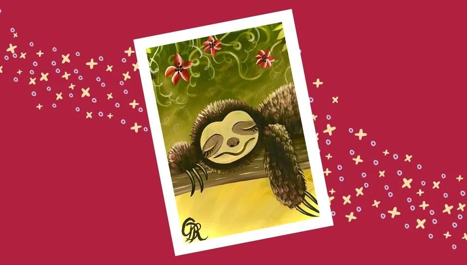 Family Paint Along - The Sloth