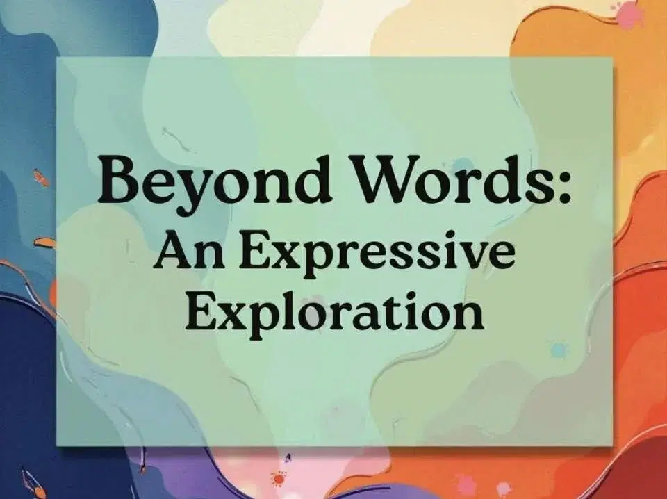 Beyonds Words Abstract Painting