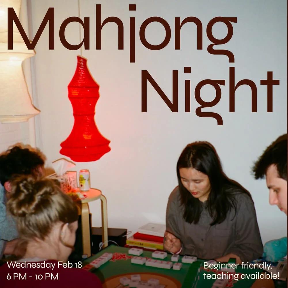 Mahjong Night (Beginner friendly!)