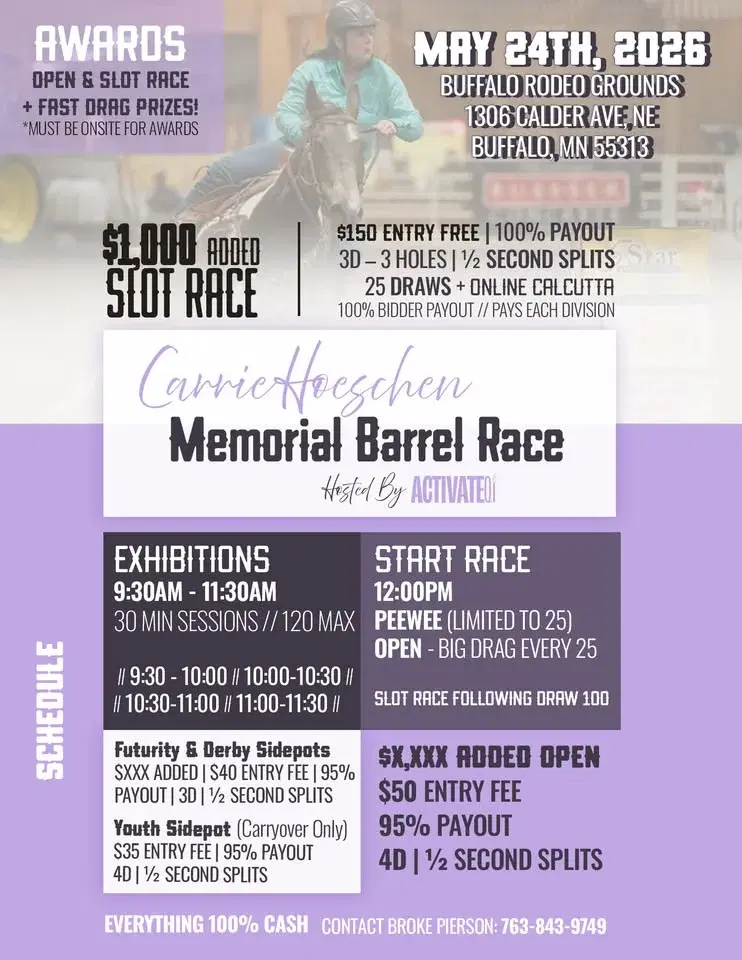 Carrie Hoeschen Memorial Barrel Race