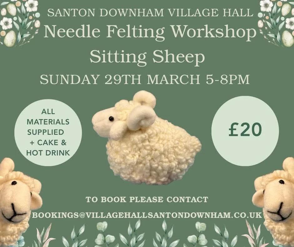 SOLD OUT Sheep Needle Felting workshop