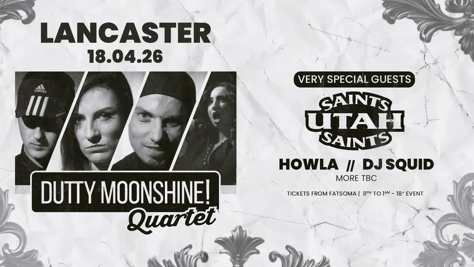 Lancaster - Dutty Moonshine Quartet (360 degree audience) - 18th April