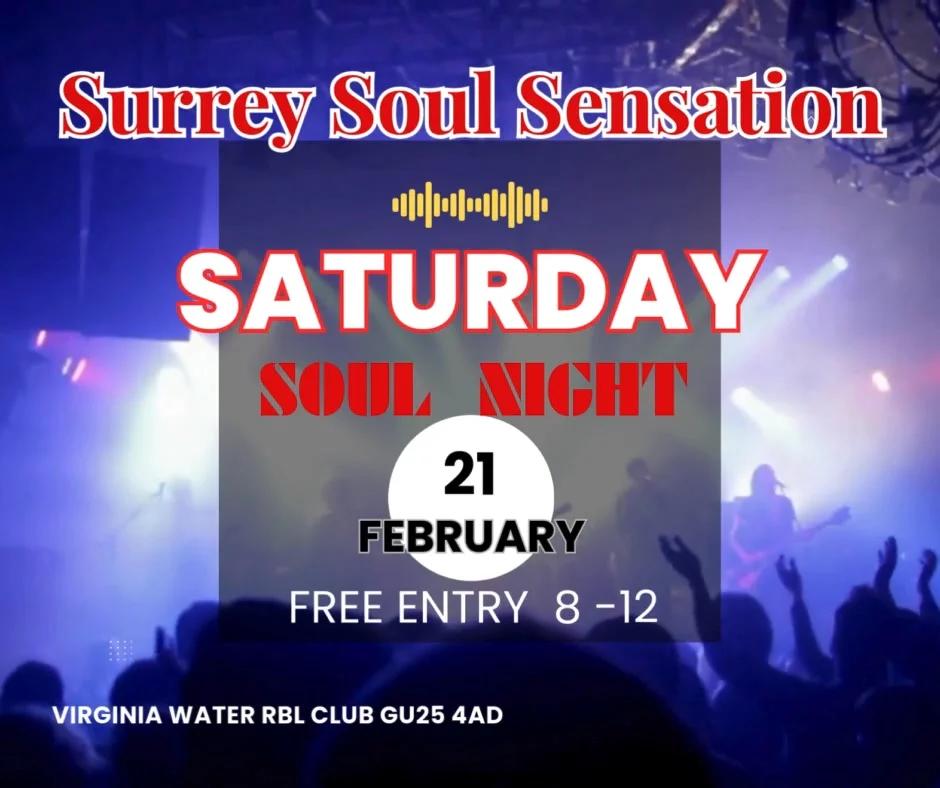 SURREY SOUL SENSATION ARE BACK AT ROYAL BRITISH LEGION IN VIRGINA WATER