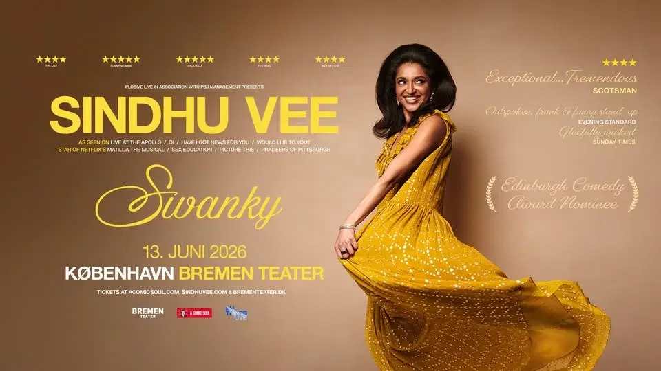 Sindhu Vee: Swanky - 13. juni - Bremen Teater (venteliste)
