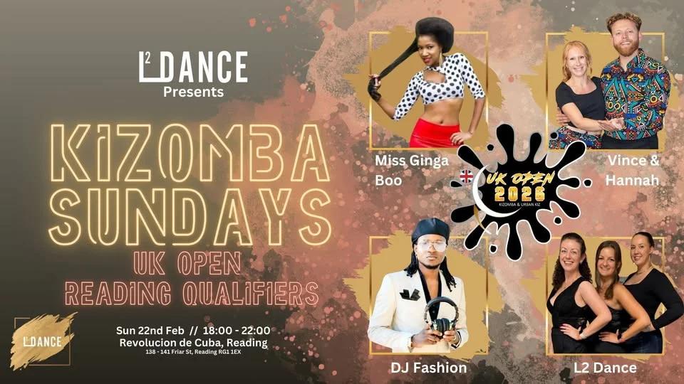 Kizomba Sundays - L2 Dance | 💥UK Open 2026 Reading Qualifiers💥