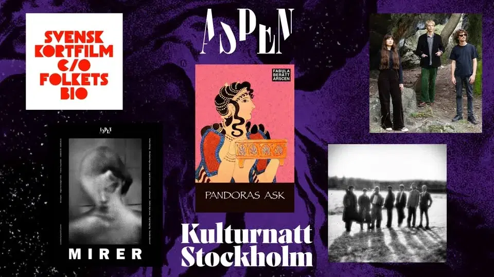 Kulturnatten 2026 på Aspen: Storytelling, livemusik, konst och två kortfilmspaket!